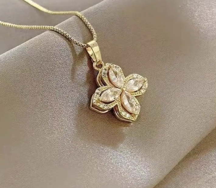 Collar Flor Giratoria